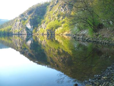 Vltava pod přehradou